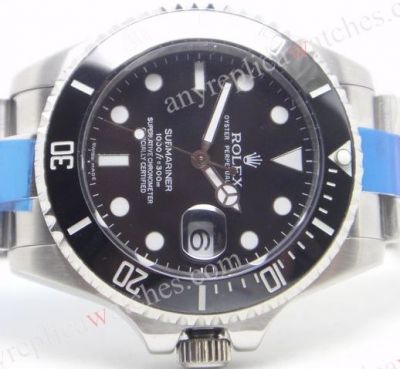 Upgraded Version Extra Large 41mm Rolex Submariner Watches SS Black Ceramic Bezel